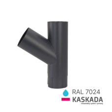Трійник RAL 7024 125/100мм