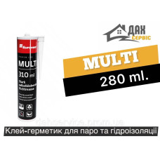 Клей герметик для паро та гідроізоляцій EUROVENT MULTI 280 мл