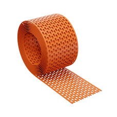 Карнизна вентиляційна решітка 100мм х 5м RAL8004 теракотовий