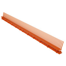 Гребінь карнизу покрівлі VENTI, 85мм х 1000 мм RAL8004 Теракотовий