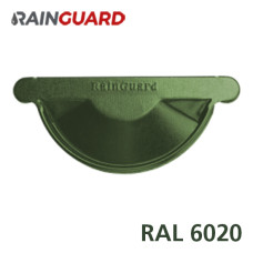 Заглушка ринви RainGuard 125мм RAL 6020