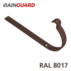 Гак ринви довгий RainGuard 125мм RAL 8017