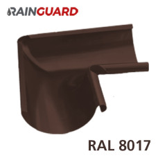 Внутрішній кут 90° RainGuard 125мм RAL 8017
