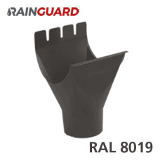 Лійка ринви RainGuard 125/87мм RAL 8019