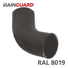 Зливне коліно RainGuard 87мм RAL 8019