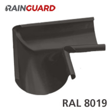 Внутрішній кут 90° RainGuard 125мм RAL 8019