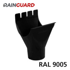 Лійка ринви RainGuard 125/87мм RAL 9005