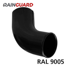 Зливне коліно RainGuard 87мм RAL 9005