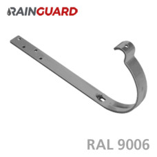 Гак ринви довгий RainGuard 125мм RAL 9006