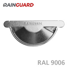 Заглушка ринви RainGuard 125мм RAL 9006