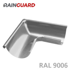Зовнішній кут 90° RainGuard 125мм RAL 9006