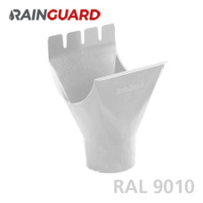 Лійка ринви RainGuard 125/87мм RAL 9010