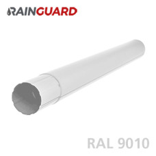 Металева водостічна труба RainGuard 87мм / 1м RAL 9010