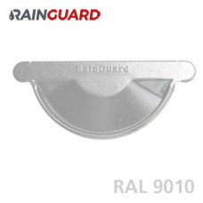 Заглушка ринви RainGuard 125мм RAL 9010