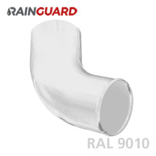 Зливне коліно RainGuard 87мм RAL 9010