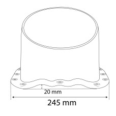 Вентиляційний вихід VENTOS X METAL  G18 150mm